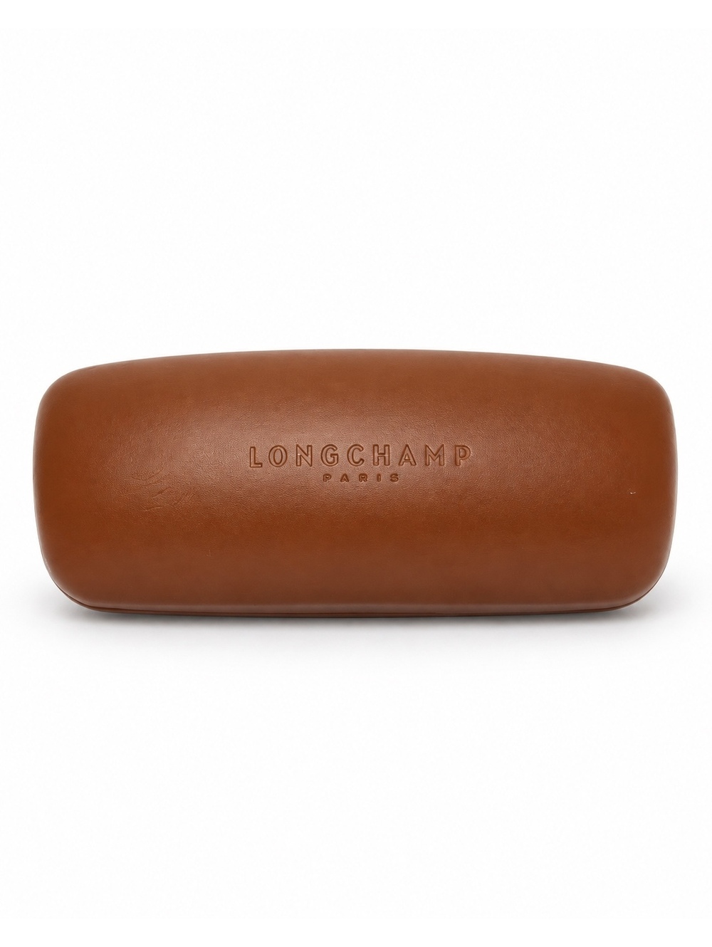 Longchamp Paris Brown Hard Eyeglass Sunglasses Case Luxury Eyewear